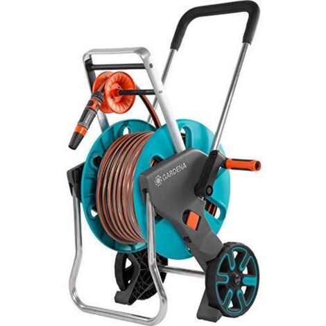 Gardena – Enrouleur tuyau arrosage 30 m flexible – Système anti-fuite – Poignée ergonomique – Pour jardin – 1851728