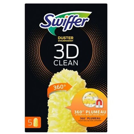 Recharge Plumeau Swiffer 3D Clean - Boîte de 5