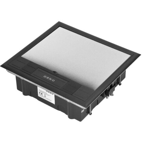 Boîtier de sol pour prises modulaires 6 x 45x45mm ou 12 x 22,5x45mm