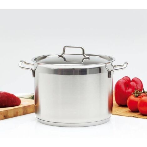 Marmite Loop En Acier 18-10 Avec Couvercle En Verre 20 Cm Env. 3,5 L