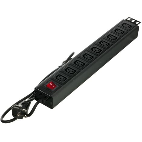 Alantec PZ011 multiprise 9 prises noire 2000W (1/3)