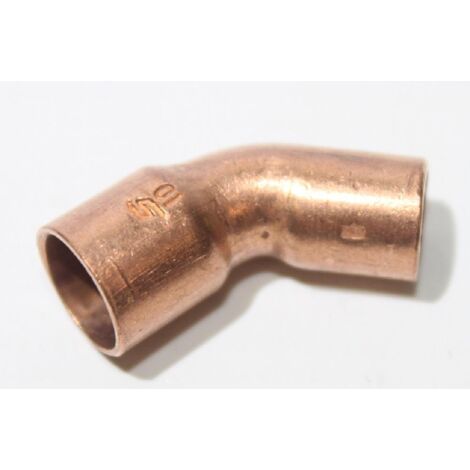 Viega match0 114916 54 mm, 45 °, bout uni, cuivre (1/2)