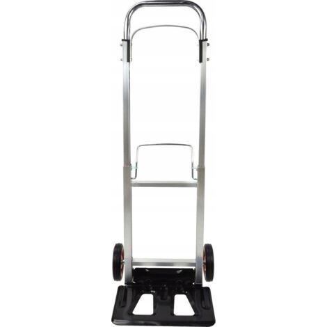 Hjh OFFICE Carry Chariot De Transport Pliable Métal Bleu/Blanc 73x48 Cm - Charge 150 Kg