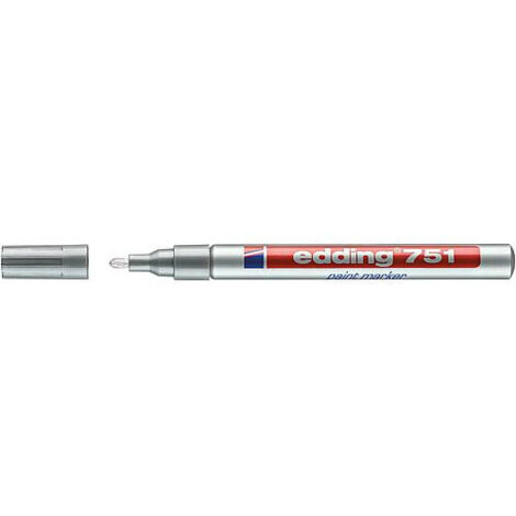 Marqueur Lackmarker 751 argent largeur de trait 1 - 2 mm pointe ronde