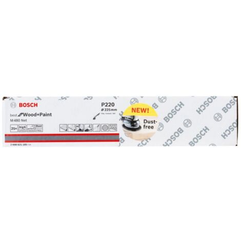 Bosch Accessories 5 Feuilles De Ponçage M480 Pour Bois Et Peinture - Ø 115 Mm Grain P120 - Ponceuse Orbitale Aléatoire