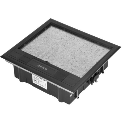 Boîtier de sol pour prises modulaires 6 x 45x45mm ou 12 x 22,5x45mm