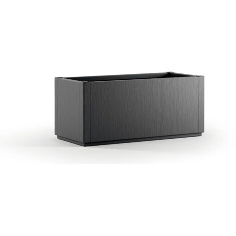 Starwax – Jardinière rectangulaire 80 cm en graphit – Largeur 36 cm – Hauteur 15.5 cm – Conception moderne pour espaces intérieurs et extérieurs