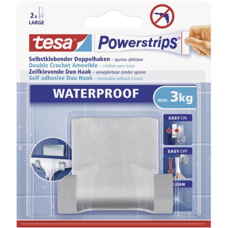 Tesa Crochet Double Chromé Résistant Humidité 3kg (1/3)