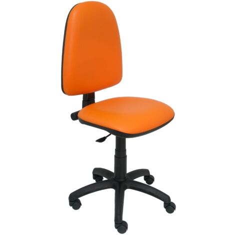 Pc 04CP Chaise de bureau orange ergonomique réglable (1/5)