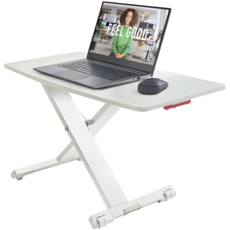 LEITZ - Station de travail assis-debout, support ajustable (4,8cm - 31cm), rehausseur Écran / PC réglable - Leitz Ergo Cosy - Couleur gris - (65330085) (1/5)