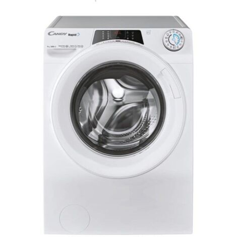 Candy Rapido' RO 1294DWMT/1-S Lave-linge à chargement frontal 9Kg Classe A 1200 tr/min 16 programmes Télécommande avancée 60x53x85 Blanc (1/3)