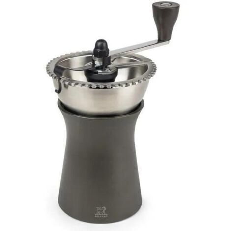 Peugeot Kronos Moulin à café manuel, Mouture réglable, Taille 19 cm, Matière : Inox/PBT, 35853, Noir (1/3)