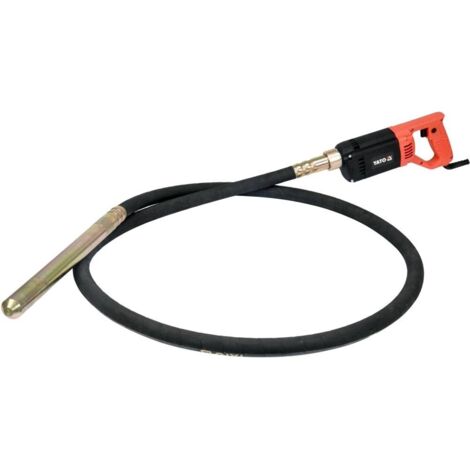 Yato – Vibrateur à béton 1200 W – Longueur tuyau 3 m – Diamètre 35 mm – Pour coulage et lissage béton – YT82600