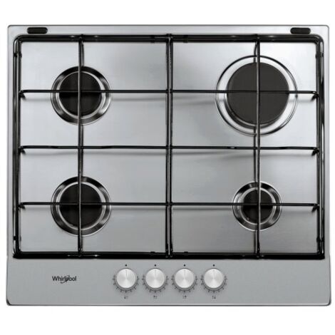 Whirlpool TGML 650 IX plaque Argent Intégré (placement) Gaz 4 zone(s) (1/5)