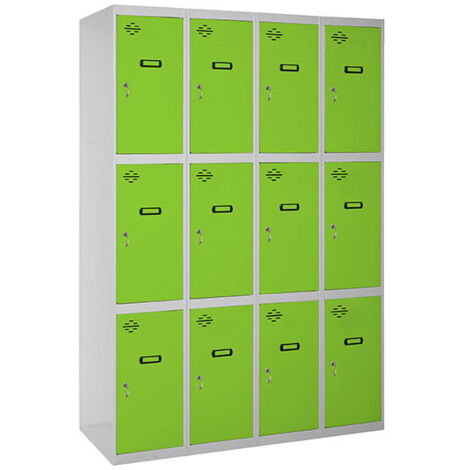 Simonrack Casier Métallique Gris Vert 3 Portes 1800x1200x500mm (1/5)