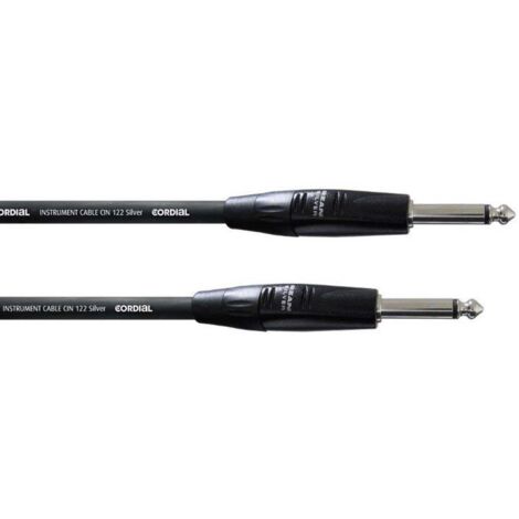 Cordon Cordial CII 6 PP Jack instruments [1x Jack mâle 6.35 mm - 1x Jack mâle 6.35 mm] 6.00 m noir (1/2)