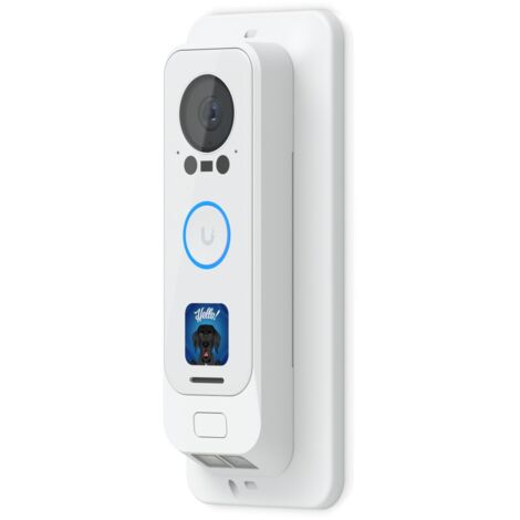 Sonnette Ubiquiti UACC-G4 Pro PoE – Boîte de montage en aluminium blanc – Compatible interphone et visiophone – Installation facile