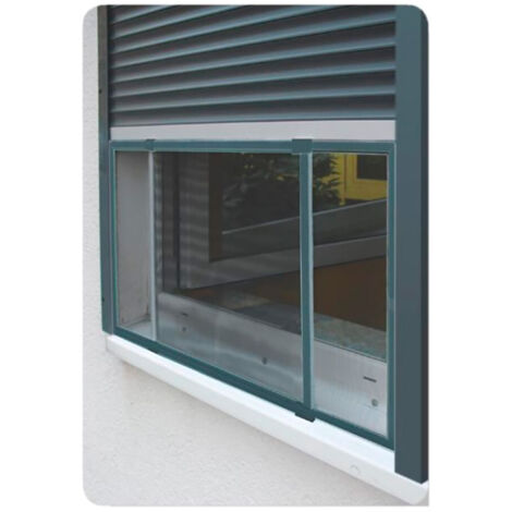 Moustiquaire cadre extensible pour fenêtres – Aluminium anthracite – Dimensions 50x75-142cm – Installation rapide sans perçage – Schellenberg