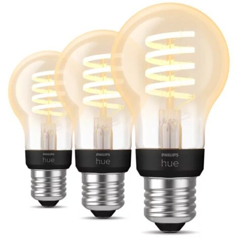 PHILIPS HUE Filament Hue White Ambiance A60 - Ampoule connectée E27 (pack de 3) (1/5)