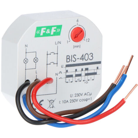 Relais bistable encastré BIS-403 avec minuterie (1/3)