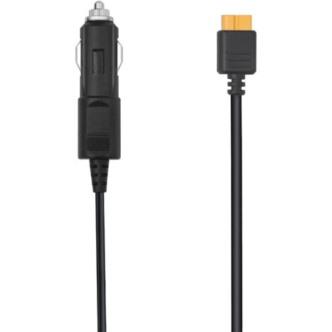 Câble de charge XT60 1,5 m – Connecteur pour stations EcoFlow DELTA et RIVER – Charge rapide via allume-cigare (1/7)