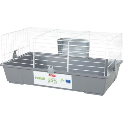 Cage pour rongeurs 81 x 54 x 36 cm – Plastique 50% recyclé – Ouverture frontale pour accès facile – Rateliers inclus – Zolux
