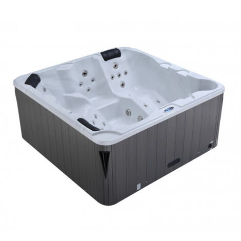 Spa rigide Luxa 5 personnes 1200L – 34 jets massants – Éclairage LED intégré – Conception durable en acrylique et PVC – Water Clip (1/5)