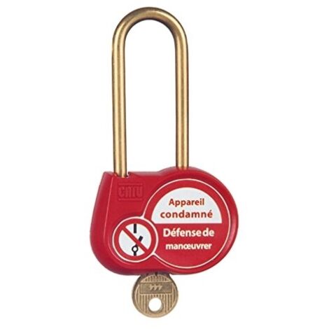 CADENAS DE CONDAMNATION 50MM- DIAMÈTRE DE L'ANSE 6 MM- CLÉ 111 - CATU CATAL-230-111 (1/3)
