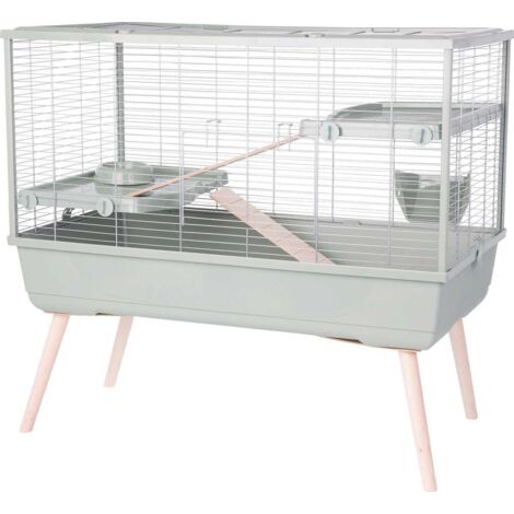 Zolux Neolife 100 Cage pour lapin verte spacieuse