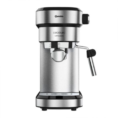 Cecotec – Cafetière expresso 1350W – Pression 20 bars – Capacité 1,2L – Prépare jusqu'à 2 cafés – Mousseur à lait inclus