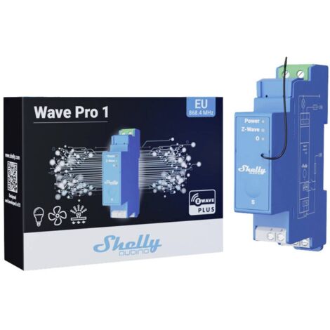 Shelly Shelly Qubino Wave PRO 1 Relais pour rail DIN Z-Wave