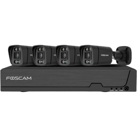 Foscam FNA108E-B4-2T black Ethernet IP-Set pour caméra de surveillance8 canauxavec 4 caméras3840 x 2160 pixels V066973 (1/5)