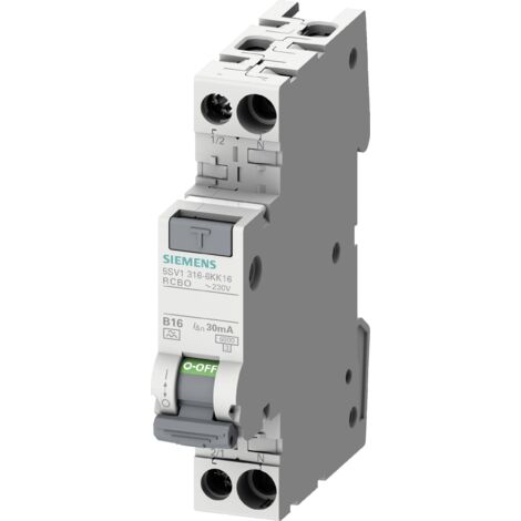 Siemens FI/LS compact 1P+N 6kA Type A 30mA B16, 5SV13166KK16 (1/5)