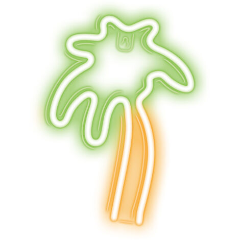 Lampe néon LED de avec lumière USB LED pour la maison, veilleuse, couleur verte et orange (1/5)