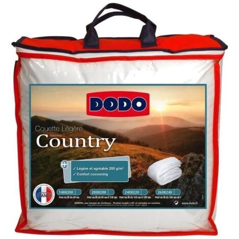 Dodo Duvet léger blanc 200 x 200 cm confortable (1/5)