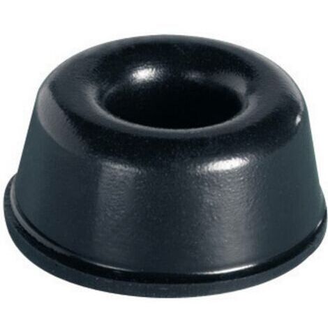 Pb-fastener Pied auto-adhésif rond noir Ø 22,3 mm H 10,2 mm (1/3)
