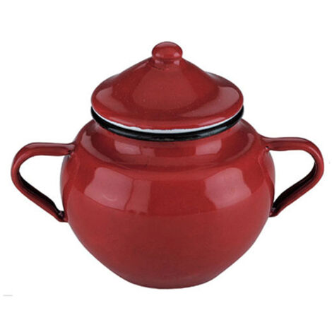 Ibili 8411922006506 Sucrier Émaillé Rouge 0,5L (1/2)