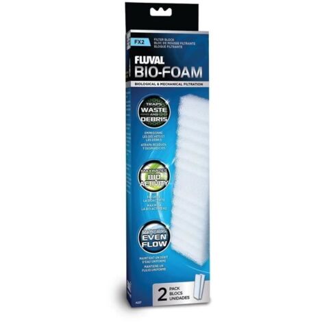 Blocs de mousse filtrante pour aquarium - FLUVAL - Pour filtres extérieur Fluval FX2 - Bio-Foam - 2 pieces (1/4)