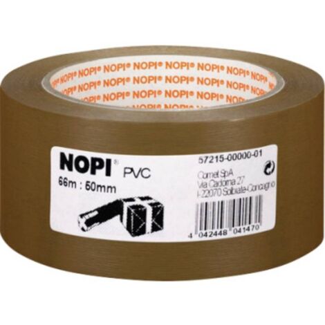 NOPI Ruban adhésif marron 50 mm x 66 m PVC (1/3)
