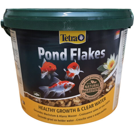 Pond Flakes seau de 10 Litres,1.8 kg aliment flottant pour poisson de bassin - Tetra