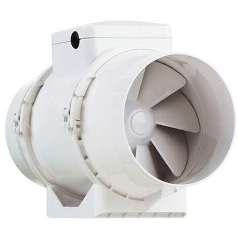 Aldes – Ventilateur In Line XS blanc 100 mm – Débit d'air 190 m³/h – Silencieux 36 dB(A) – Moteur démontable – Protection IPX4