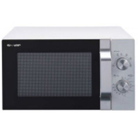 SHARP R204WA MICRO-ONDES SOLO 20 L 800 W 6 NIVEAUX DE PUISSANCE MINUTERIE DE 30 MINUTES À 00 SECONDES BLANC
