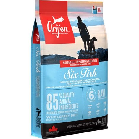 Orijen Six Fish alimentation chien 6 kg sans céréales
