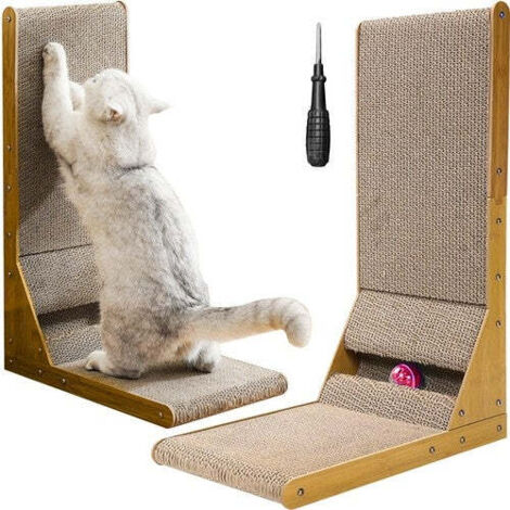Purlov 22008 Griffoir d'angle marron pour chat (1/5)