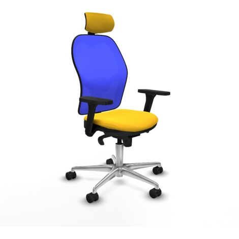 Piqueras y Crespo Jorquera Chaise de bureau jaune confort (1/5)