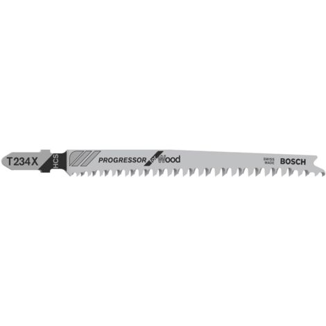 Bosch T234 X Progressor lot de 100 lames de scie sauteuse