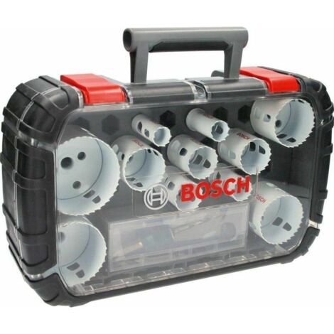 Bosch – Coffret de 14 scies trépan HSS bimétal 20-76mm – Longueur 44mm – Système Power Change pour perçage rapide – Pour bois, métal et matériaux variés
