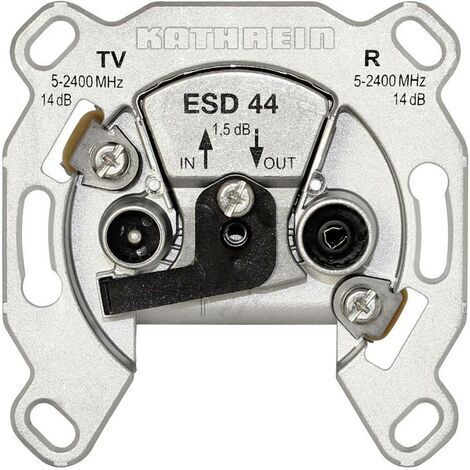 Prise antenne Kathrein ESD 44 274418 Prise de montage en boucle TV, FM, SAT encastré 1 pc(s) (1/2)