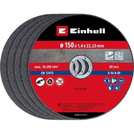 Einhell Disque de découpe métallique 150 mm 5 pièces (1/3)
