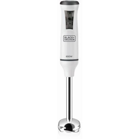 Black Decker Mixeur Plongeant Blanc 600 W 20 Vitesses (1/5)